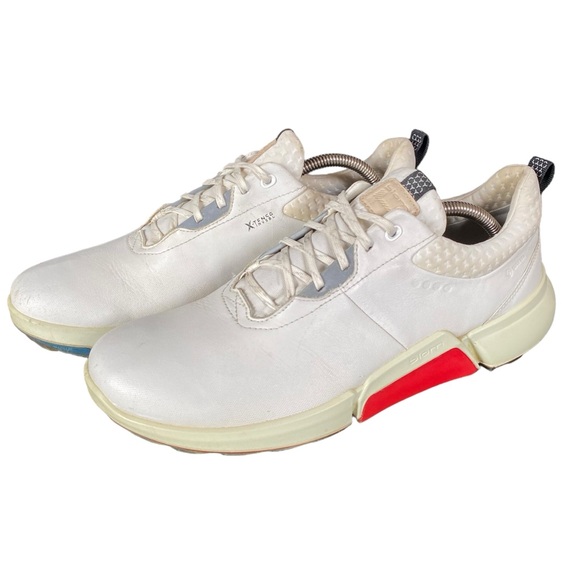 Ecco Biom H4 Hybrid GTX Golf Shoe 43 9.5 White Leather Waterproof Minimalist - Picture 12 of 12
